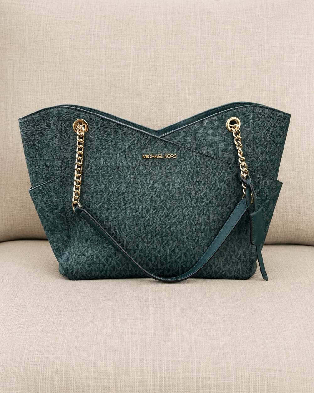 Michael Kors Jet Set Large Logo Shoulder Bag